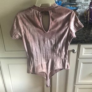 plush velvet body suit